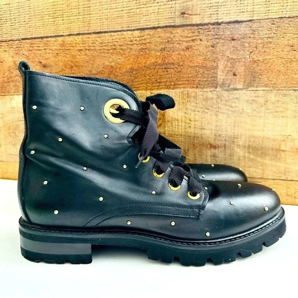 NWOT AGL Attilio Giusti Leombruni Studded Combat Boots - Picture 3 of 10